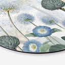 Tableau sur alu-Dibond rond Sir Edward - Pré sauvage bleu