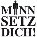 Wandtattoo Mann - setz dich