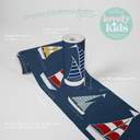 A.S. Création Lovely Kids Frise autocollante enfant - Bleu, Rouge