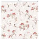 Papier peint à motifs Rêve de licorne au pays des fleurs - Kikki Belle
