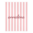 Poster personnalisable rayures roses