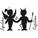 Wandtattoo Engelchen & Teufelchen 1