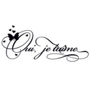 Sticker mural - Oui, je t'aime