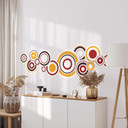 Wallsticker - Retro Bobler Orange