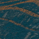 3D tapet med bølgemønster blå guld - non-woven tapet metallic effekt - abstrakt mønster tapet