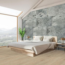 Echtstein - 3D Wandpaneel, Set aus 6 Natursteinplatten als luxuriöse Wandverkleidung - Glimmerschief