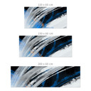 Crédence de Cuisine Coups de Pinceau Bleus Abstrait - Cheney
