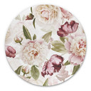 Tableau sur alu-Dibond UN Designs - Fleurs vintages - Rond