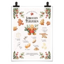 Poster Lebkuchen Plätzchen Rezept