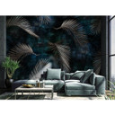 Guido Maria Kretschmer Fotobehang Art Edition Glossy Palms Silver