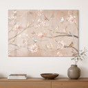 Acrylglasbild Vögel auf Kirschblüten - Cheney
