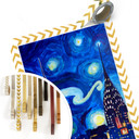Poster Bleichner - New York bei Nacht