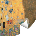 Fototapeta Klimt - Pocałunek - okrągła - tapeta flizelinowa/tapeta flizelinowa samoprzylepna