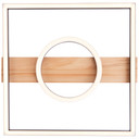 Deckenleuchte Leopold, braun, 5,5 x 42 cm, Holz Lampe