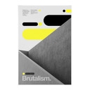 Stoffbild Brutalismus Design gelb grau - Sub88 Studio - 30x45 cm