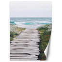 Fototapete, Fußgängerbrücke am Meer