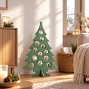 Kerstboom van vilt met uitsparingen om neer te zetten (2-delig)