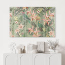 Akrylbillede jungle med papegøjer grøn - Bloomery Decor