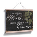 Poster Ich liebe es mit Wein zu kochen