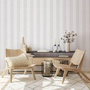 Multistribet tapet, non-woven Shades Iconic hvid, grå