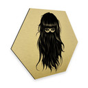 Hexagon Alu-Dibond Goudeffect Ireland - It Girl