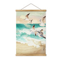 Obraz tkaniny mewy na plaży - SpaceFrog Designs