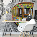 Fototapet - Ben Heine - Tram in Lissabon