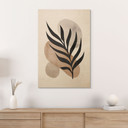 Plakat drewniany botaniczna sylwetka z artystyczną geometrią - Costa