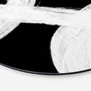 Tableau sur alu-Dibond rond 1X Studio - Jeu de lumière en noir et blanc