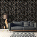 Daniel Hechter Papier peint floral Noir, Gris, Marron 
