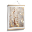 Plakat Filigranowe Liście Beżowy - Treechild
