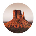 Plakat formacji skalnej w Monument Valley - Hugonnard - Round