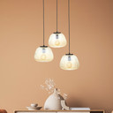 Pendelleuchte Junis, braun, 176 x 40 cm, Metall Pendelleuchte