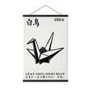 Tekstil plakat Geometrisk Svane Origami - Krygowski