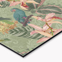 Stænkplade til køkken jungle med papegøjer grøn - Bloomery Decor