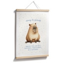 Poster Capybara mignon - Always be yourself