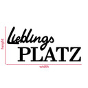 Acryldeko Lieblingsplatz