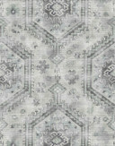 Papier peint photo Échantillons de tapis d'Orient vintage gris dans le style ethnique moderne 2,7 x 
