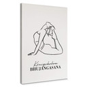 Obraz na płótnie Yoga - King Cobra Line Art