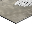 Wandbild Banksy - Die Friedenstaube - Alu-Dibond