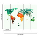 Farverig og hvid non-woven tapet Designwalls ColourfulWorld 