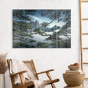 Akrylbillede Fyrreskov i Huang Shan-bjergene - NingYun Ye
