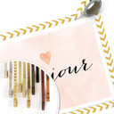 Plakat Confetti & Cream - Bonjour