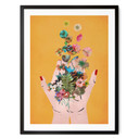 Plakat Treechild - Kolorowe kwiaty w rękach Fridy
