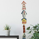 Sticker mural - Tour de nichoirs pour oiseaux