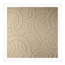 Plakat Abstract Rings beige - Grande - Square