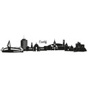 Sticker mural - Cardiff Skyline