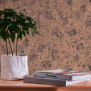 Metallic-Tapete Beige Schwarz - Vliestapete in Putzoptik - Industrial Stil für Schlafzimmer