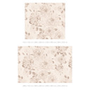 Fototapeta Dahlia Shabby Chic Beige | Floral - Bloomery Decor
