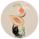 Fototapeta - Arty Guava - Papaya Balance - Round - tapeta flizelinowa/tapeta flizelinowa samoprzylep